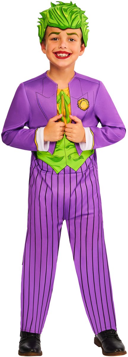 Joker Costume Kinderkostuum -   - Maat 5-6 Jaar