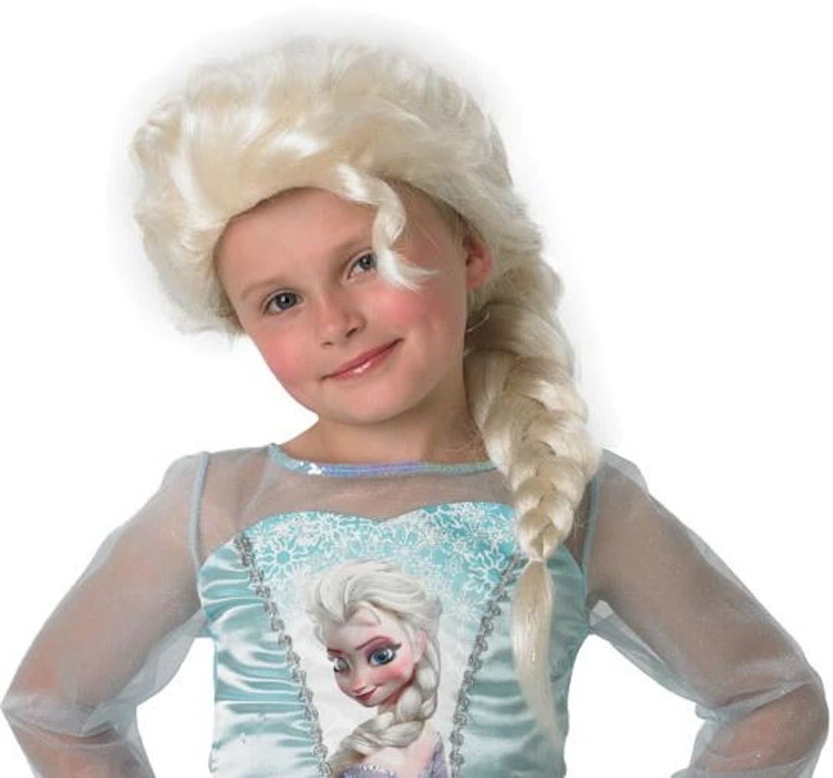 Pruik van Elsa De Sneeuwkoningin™ voor meisjes -   - Maat One size