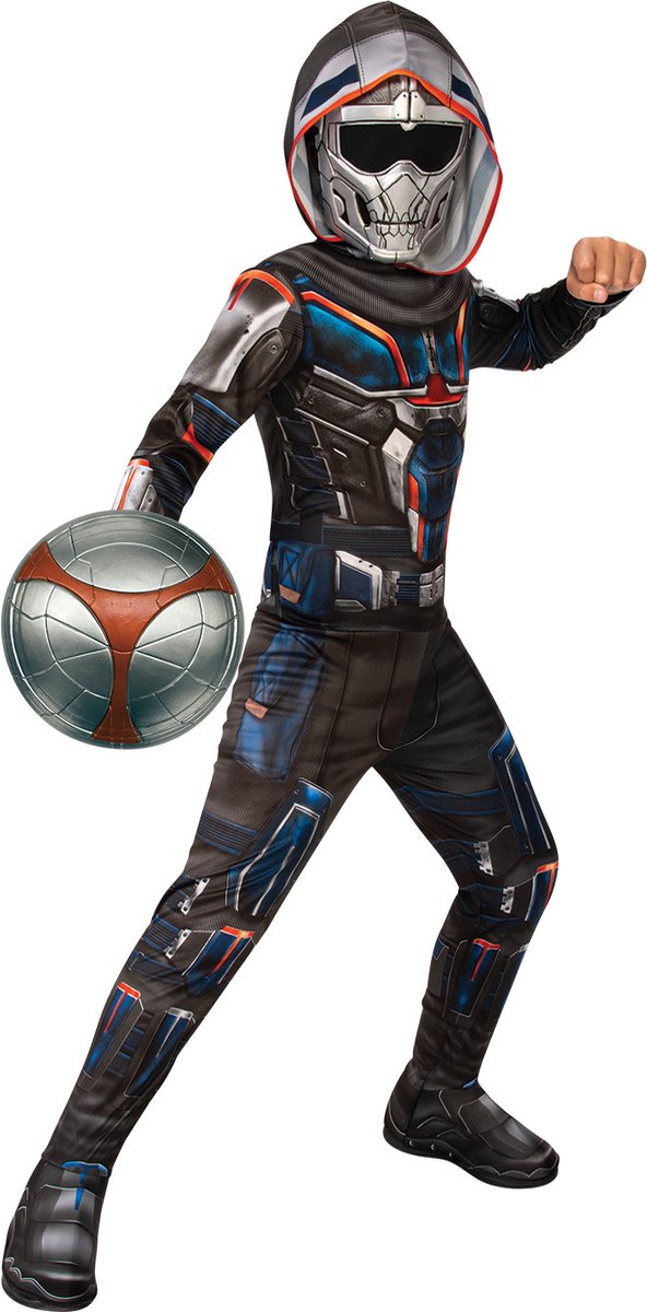   - The Avengers Kostuum - Task Master Kostuum Kind - zwart,zilver,multicolor - Maat 116 - Carnavalskleding - Verkleedkleding
