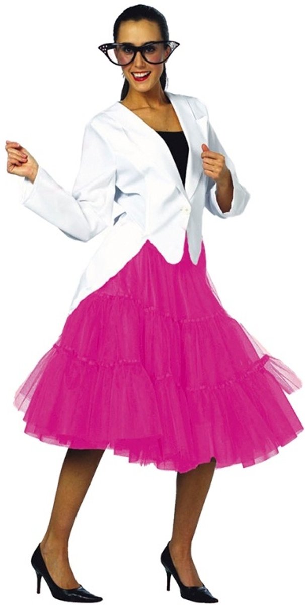   Tule Rok Neon Roze Dames One Size