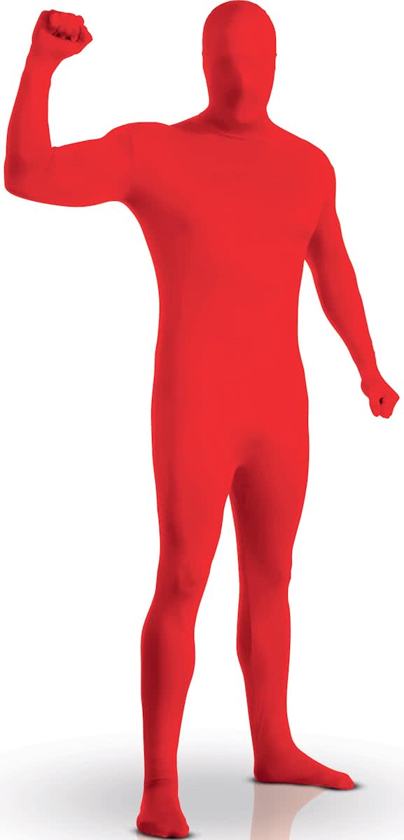 Second skin pak - Volwassenen - Verkleedkleding - 152/160 - Rood