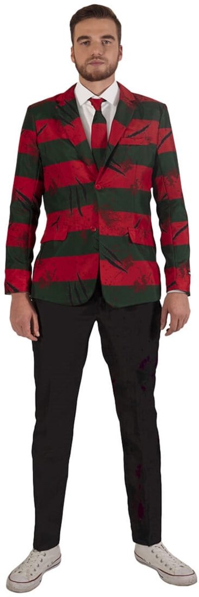 Suitmeister - Freddy Krueger - Heren Carnavals Jasje - Maat S