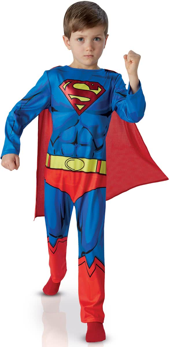 Superman™ stripboek kostuum voor kinderen - Klassiek - Verkleedkleding - 122/128