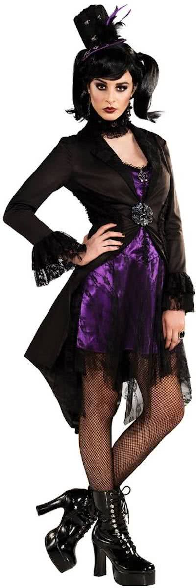 Womans Gothic Jacket - Kostuum Volwassenen - Maat L - 42/44