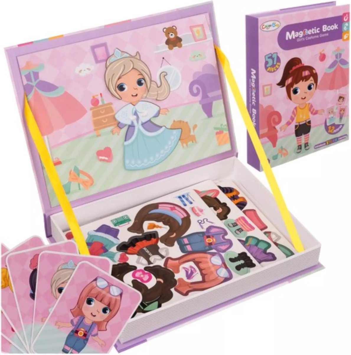 Ruhhy Magnetische Modepuzzel - Creatief Spel - Voor Kinderen van 3-10 Jaar