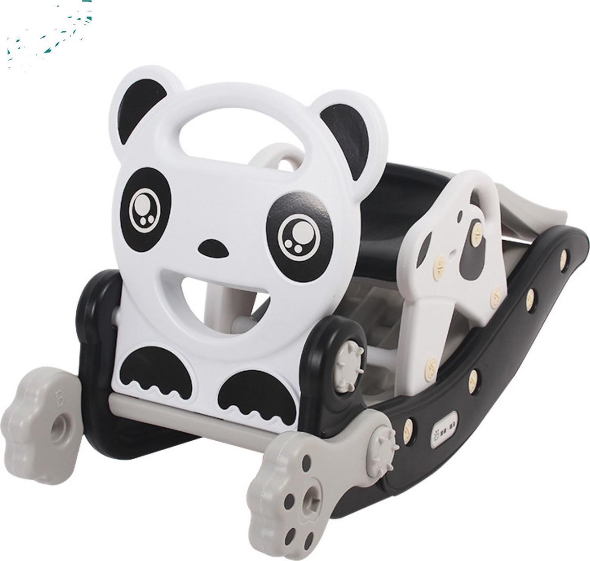  - 2 in 1 Hobbel panda + glijbaan