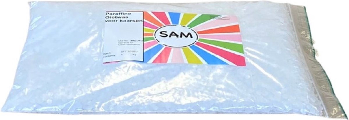 Paraffine Gietwas voor kaarsen - 1 kg.