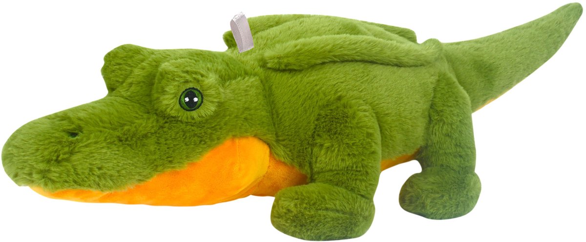 Knuffeldier Krokodil - zachte pluche stof - knuffels - groen - 62 cm - Cadeau - Kinderen