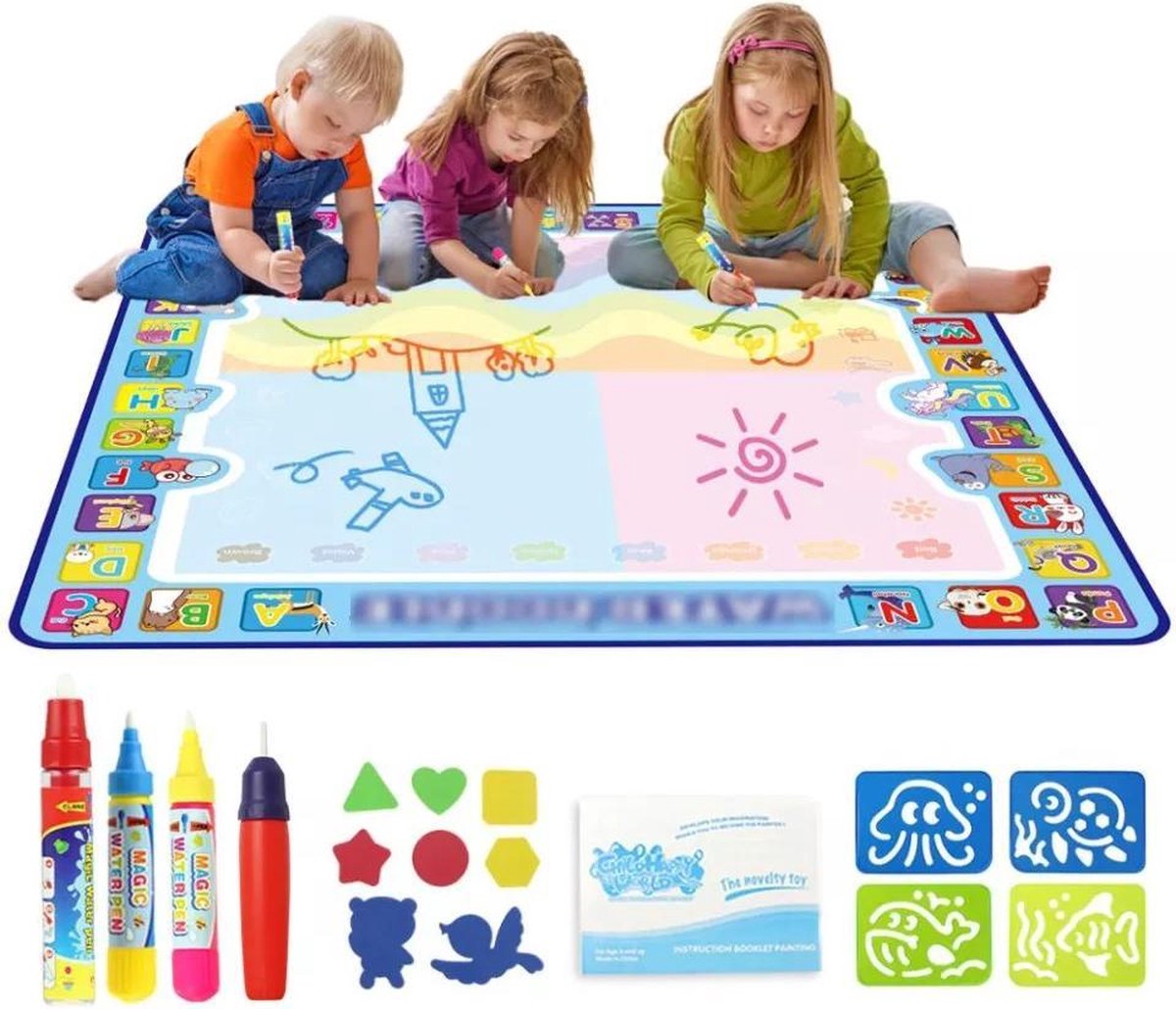 Tekenmat op Waterbasis Inclusief Educatief Accessoires (110x70)