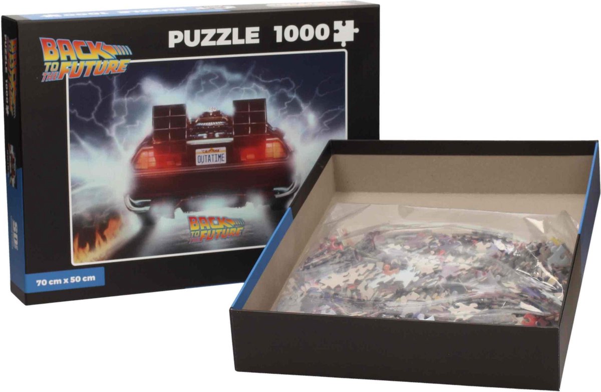 BACK TO THE FUTURE - Puzzle 1000 stukjes - Delorean Out of Tme