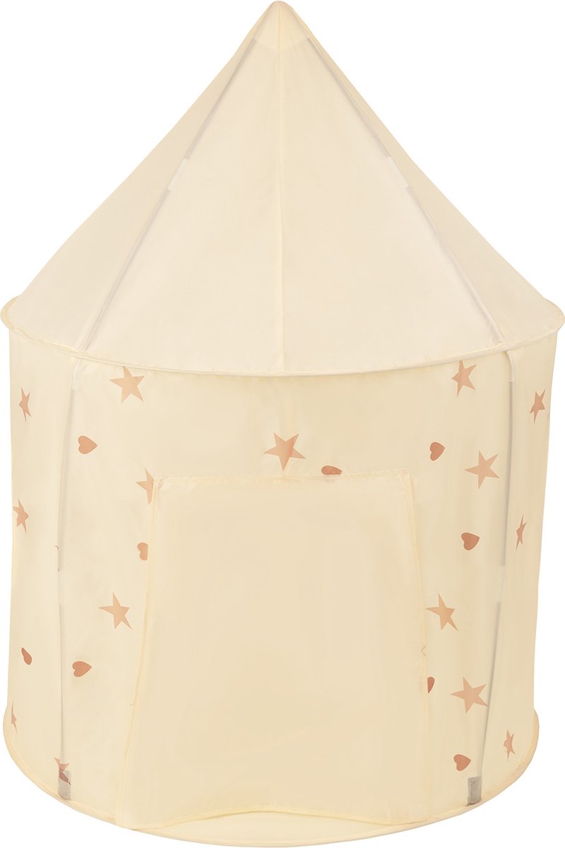 Selonis Kindertent Speeltenten 100X130cm/200 Ballen In Paviljoenvorm Voor Kinderen Makkelijk In Te Maken Draagbaar Speelhuisje Voor Binnen En Buiten, Licht Beige: Pastel Beige/Wit/Mint
