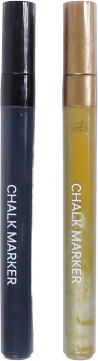 SENZA Glas Krijtstiften Zwart/Goud /2