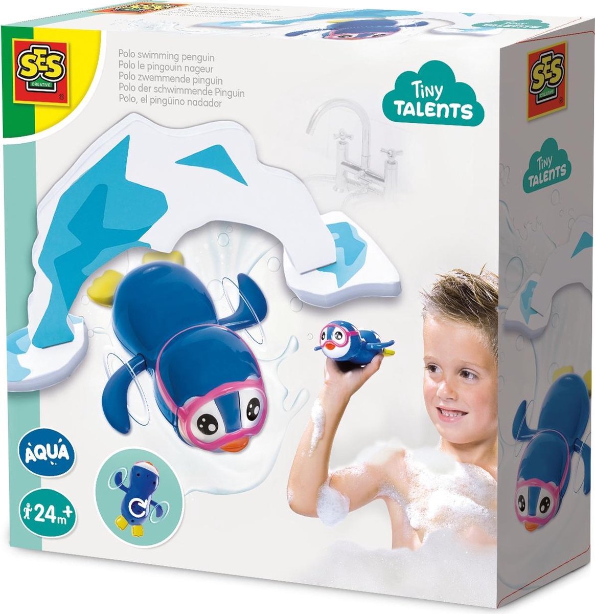 Polo zwemmende pinguin SES - Badspeelgoed SES Creative Tiny Talents