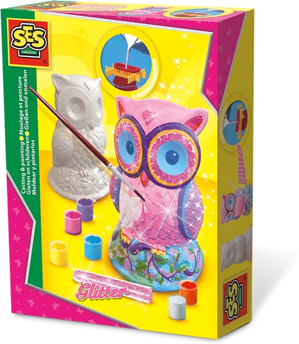 Figuren gieten en schilderen   uil