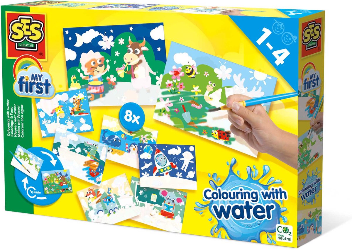   - Kleuren met water - Verborgen dieren megaset