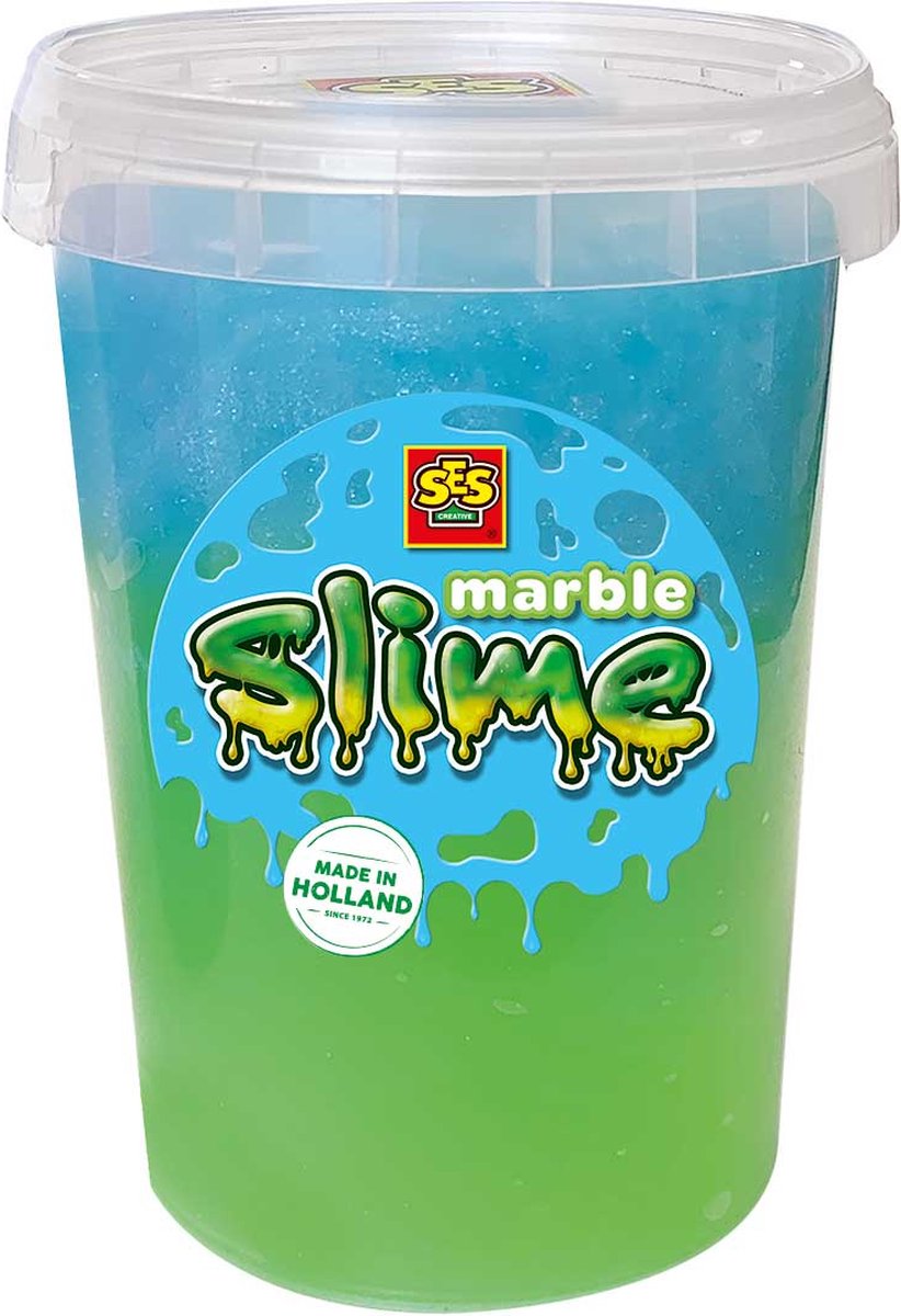 SES - Marble slime - Groen en blauw 200gr