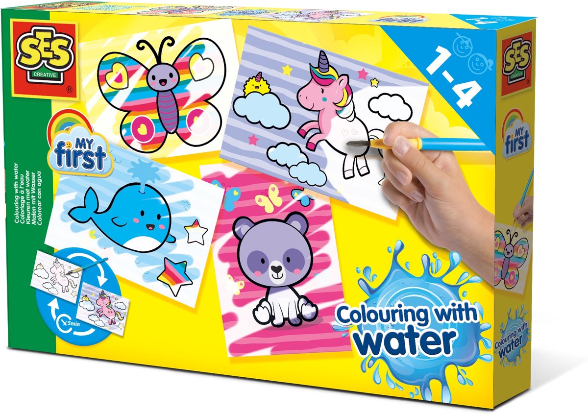   Creative Kleuren met water - Fantasie dieren