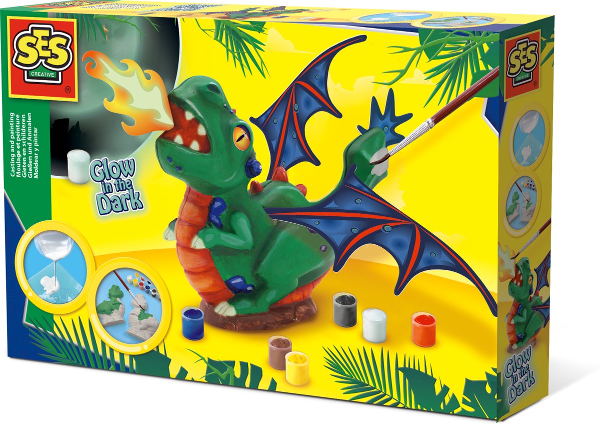 SES Gieten en schilderen - Draak lamp