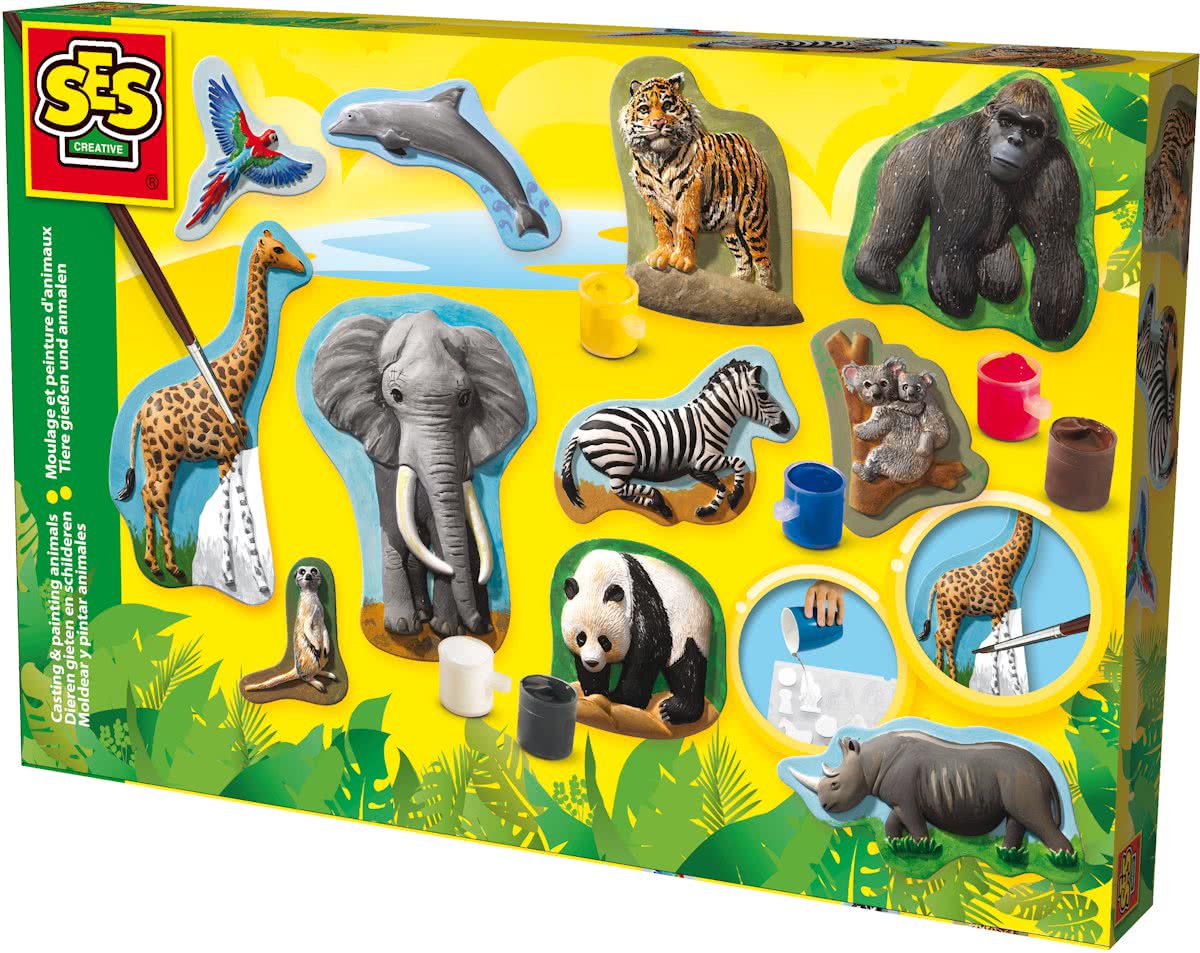   Gieten en schilderen - dieren