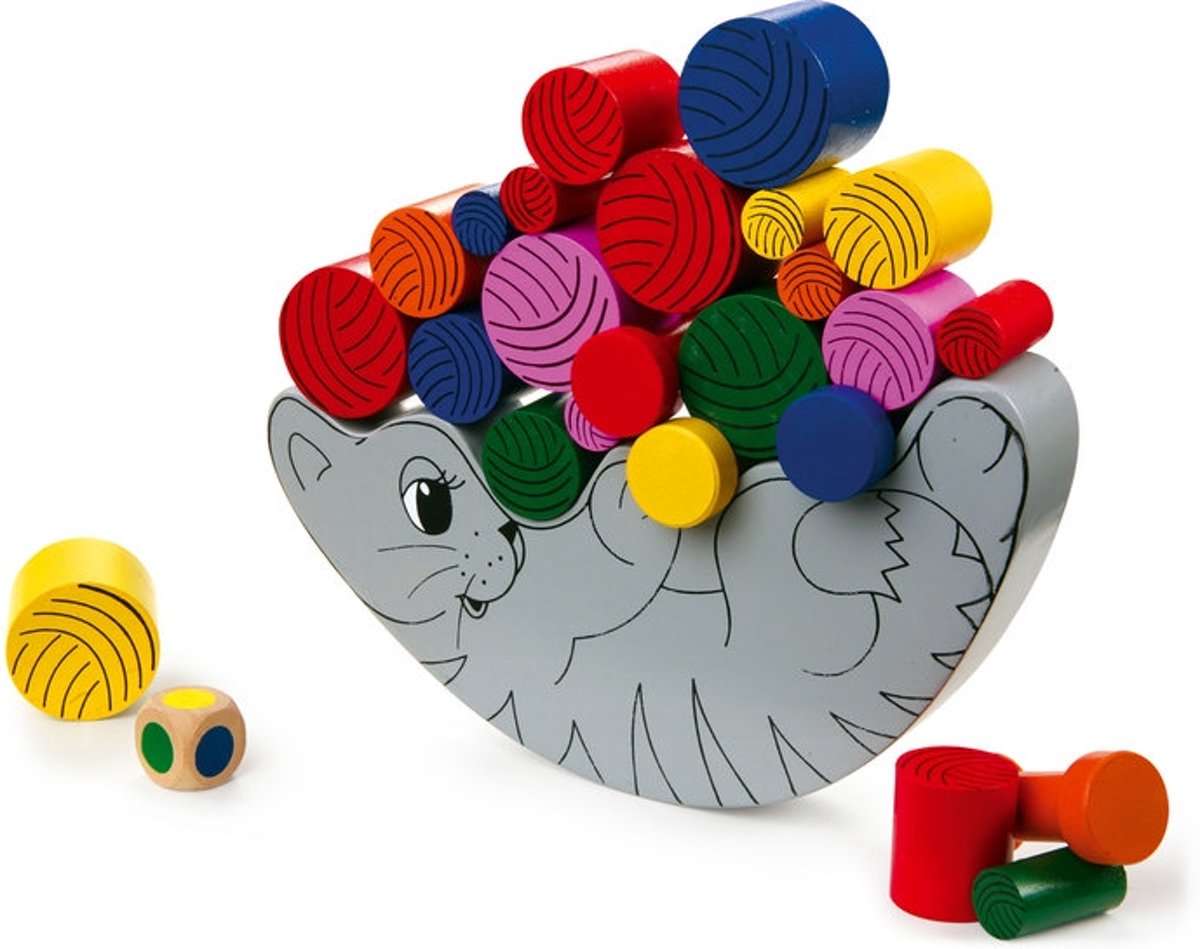 Balans spel - De kat en de wol - 22 stuks