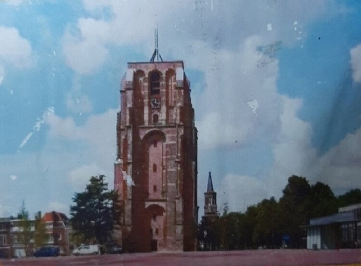 Diamond Painting Set Kerkdorp 50x40cm Full size vierkante steentjes