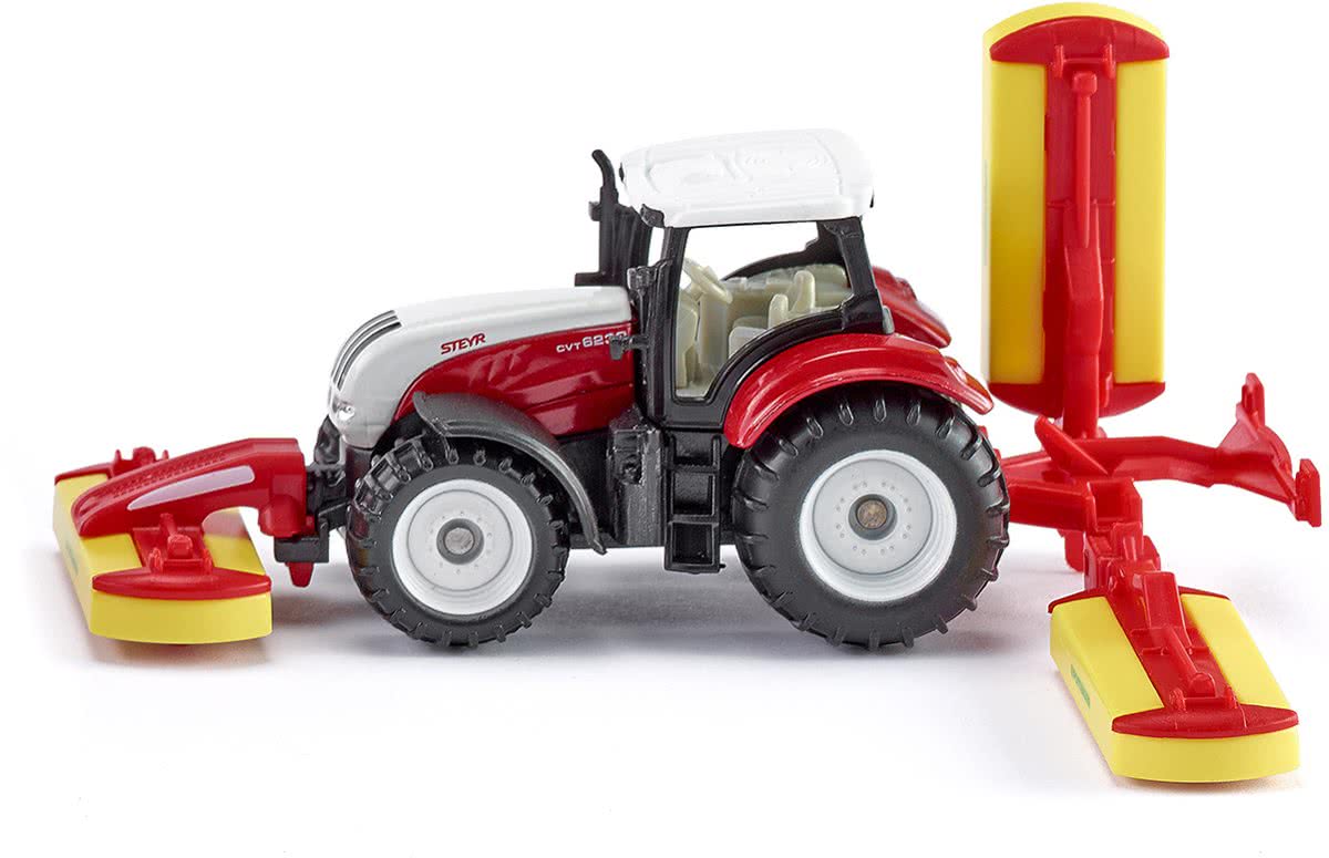 SIKU 1672 Steyr met Maaicombinatie