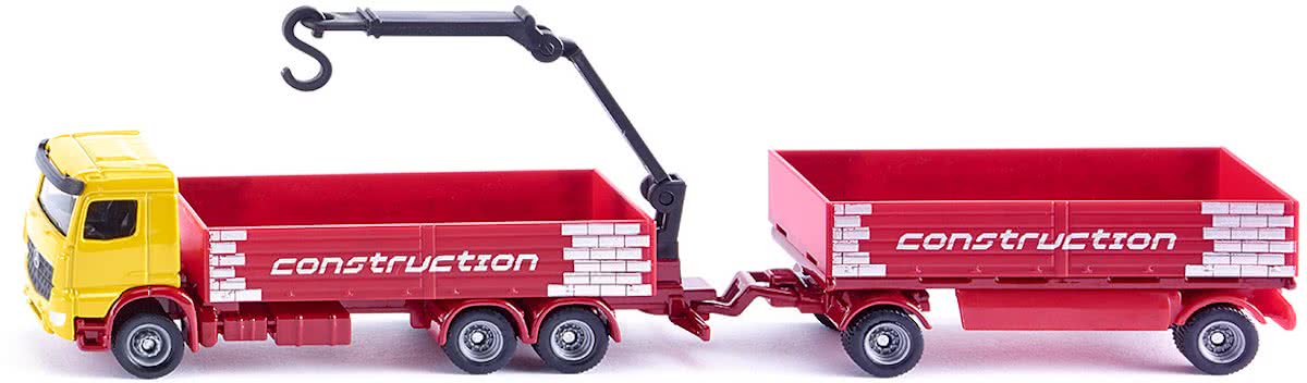 SIKU 1797 Bouwvrachtwagen en Trailer