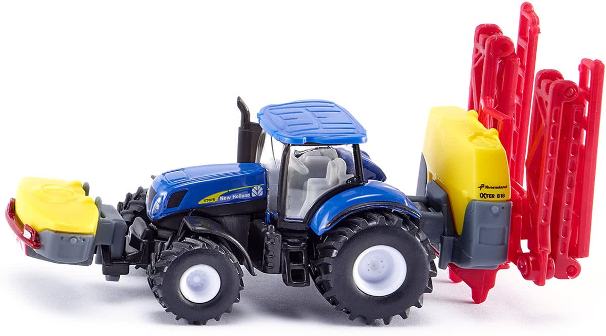 SIKU 1799 Tractor New Holland met Kverneland Sproeier