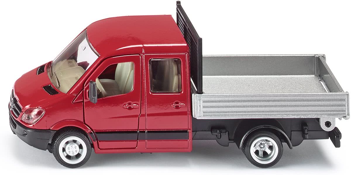 SIKU 3538 Transporter met Platte Aanhanger