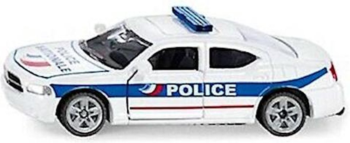 Siku Dodge Charger Policecar 8,8 Cm Staal Wit/blauw (1402)
