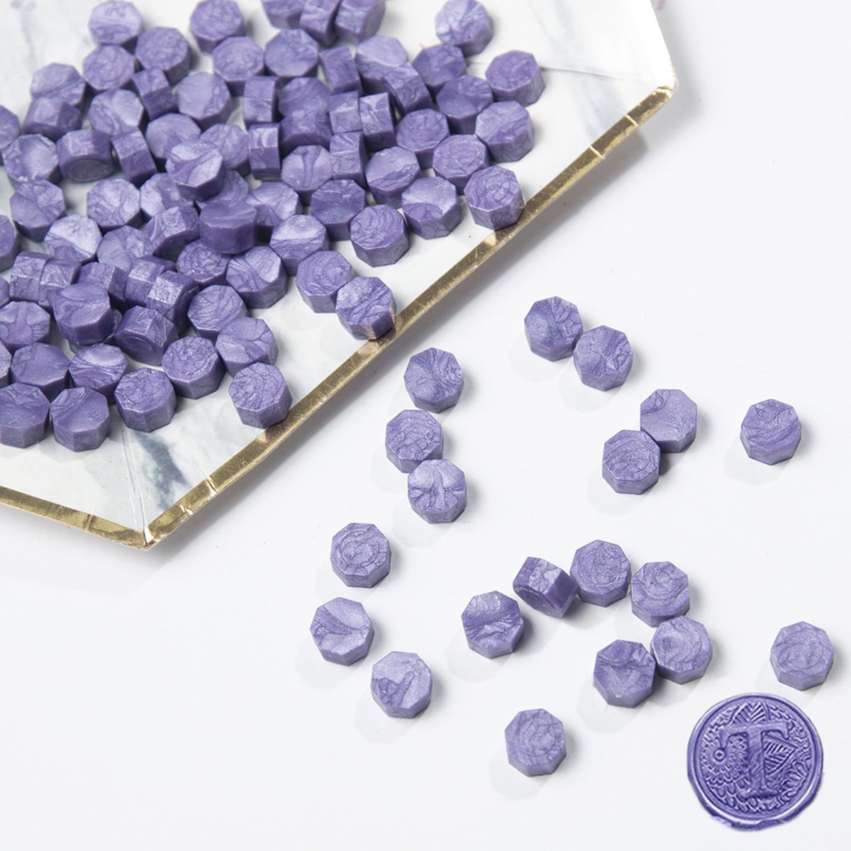 Wax Sealing voor Stempelen - Zegellak voor Waxzegel - Lakzegel - Stempel Accessoires - Paarlemoer Paars - 100 Stuks A-Kwaliteit