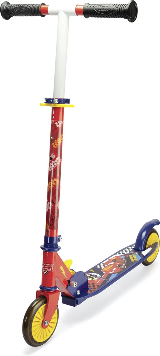 Smoby - Cars - Plooibare scooter - Step - Vanaf 5 jaar - Tot 50 kg - Verstelbaar stuur - Voetrem