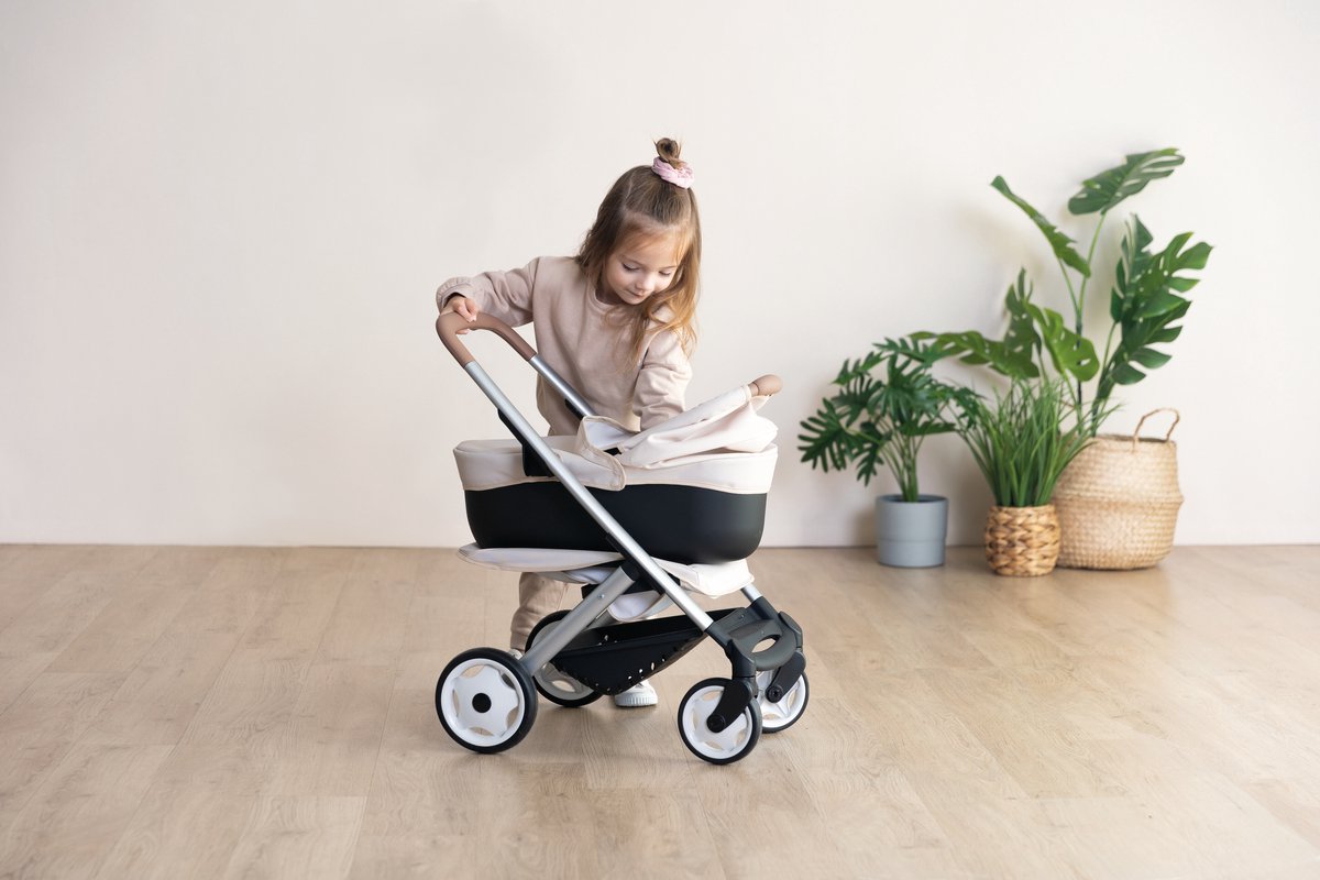 Smoby - Maxi cosi combikinderwagen pop tot 42cm - multidirectionele wielen