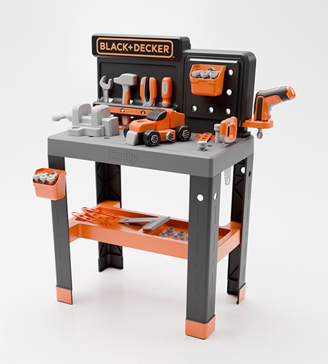 Smoby - Speelgoedwerkbank Black & Decker pro - Gereedschap - bouwset