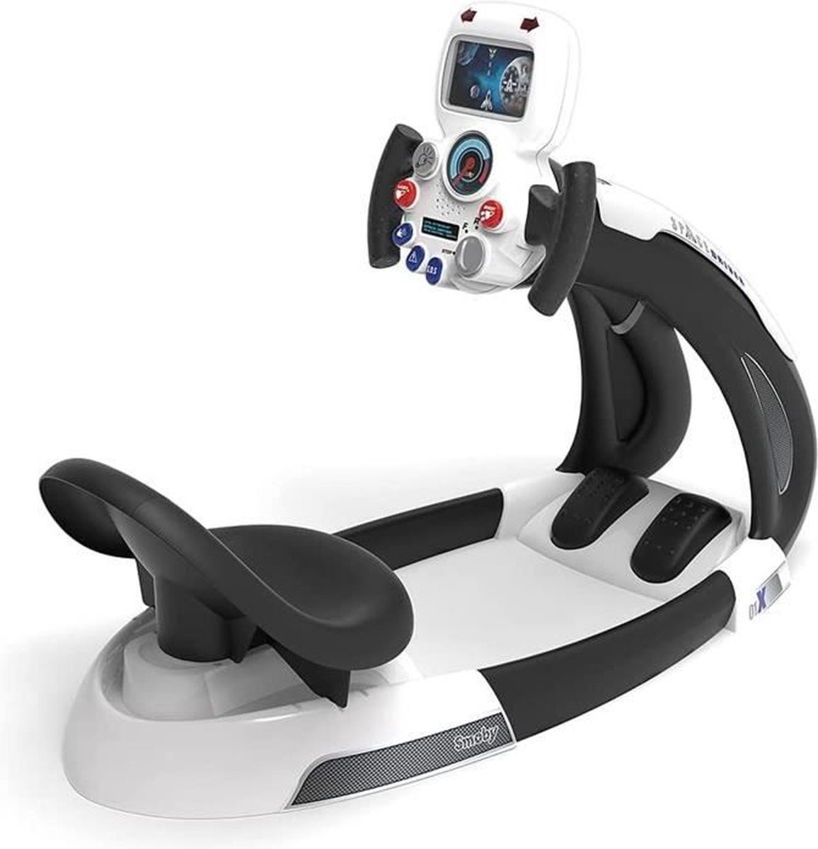 Smoby - V8 Driver Space - Rijsimulator voor kinderen - Spaceshuttle - Elektronisch stuur - Geluiden en lichten