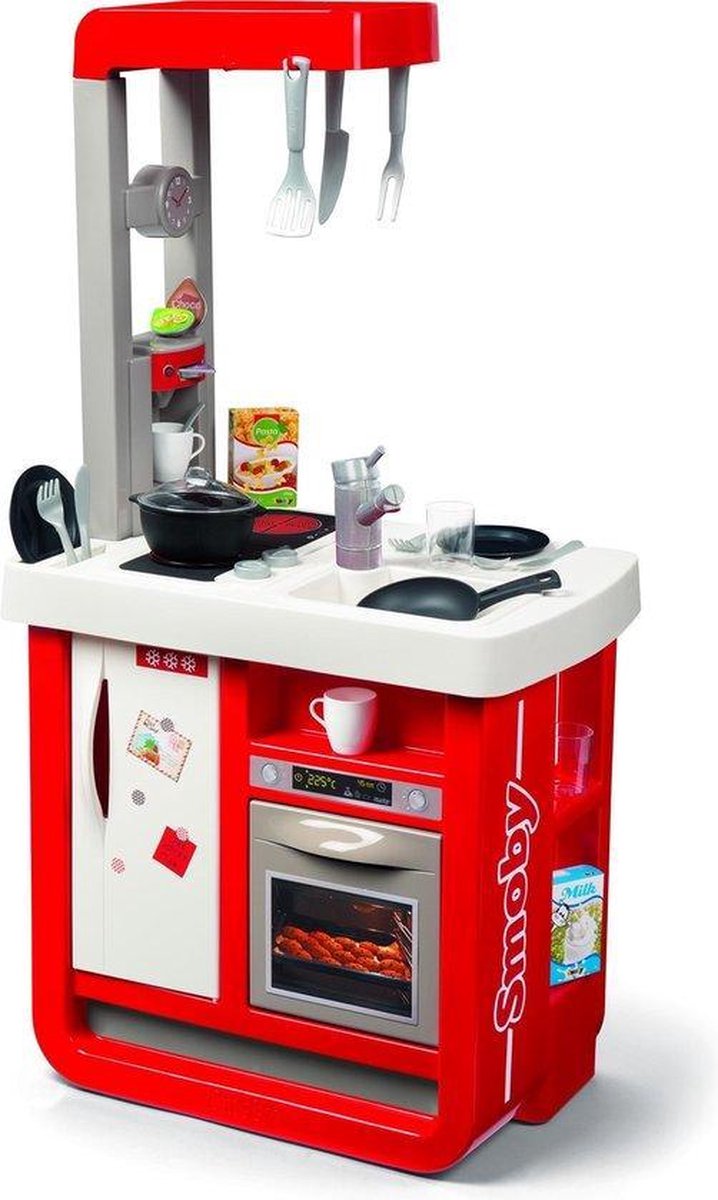 Smoby - cherry  Keuken -   rood met accessoires