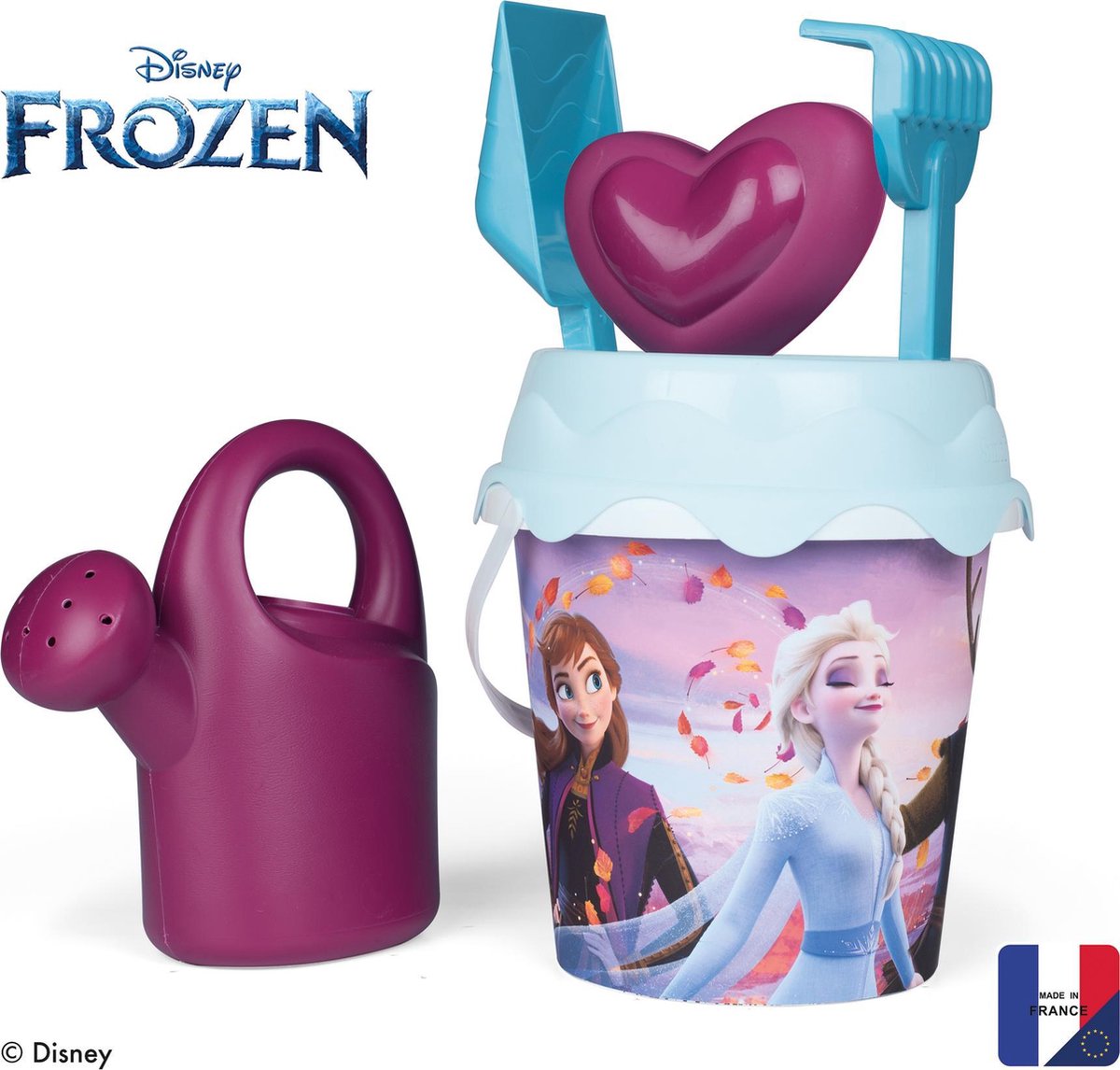 Smoby Gevuld Medium strandemmer Frozen - 17 x 17 x 35 cm