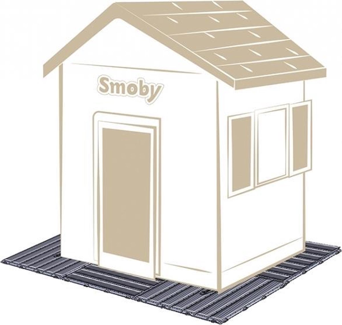 Smoby Set Of 6 Slabs Vloerdeel voor speelhuisjes