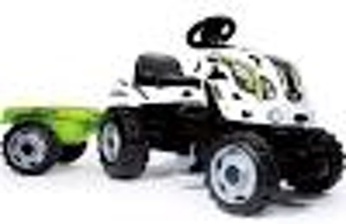 Smoby Tractor met Trailer - Koeienprint
