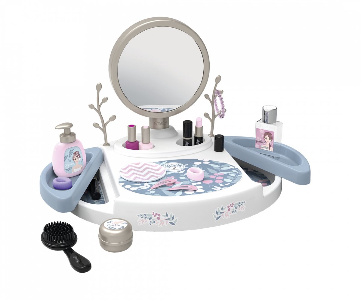 Smoby beauty kaptafel speelgoed met accessoires - kinderkaptafel 15-delig.
