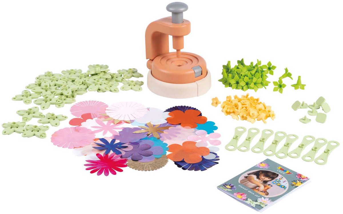 Smoby bloemen decoratieset creatief speelgoed 200-delig voor kinderen.