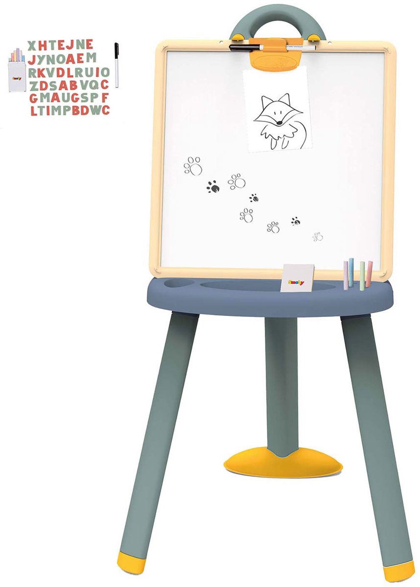 Smoby schoolbord educatief speelgoed met magnetische letters 55-delig.