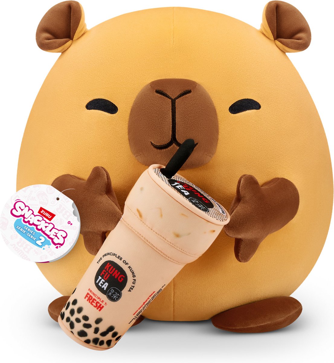Snackles Series 2 - Capibara Spencer met Kung Fu Thee - 35 cm van ZURU