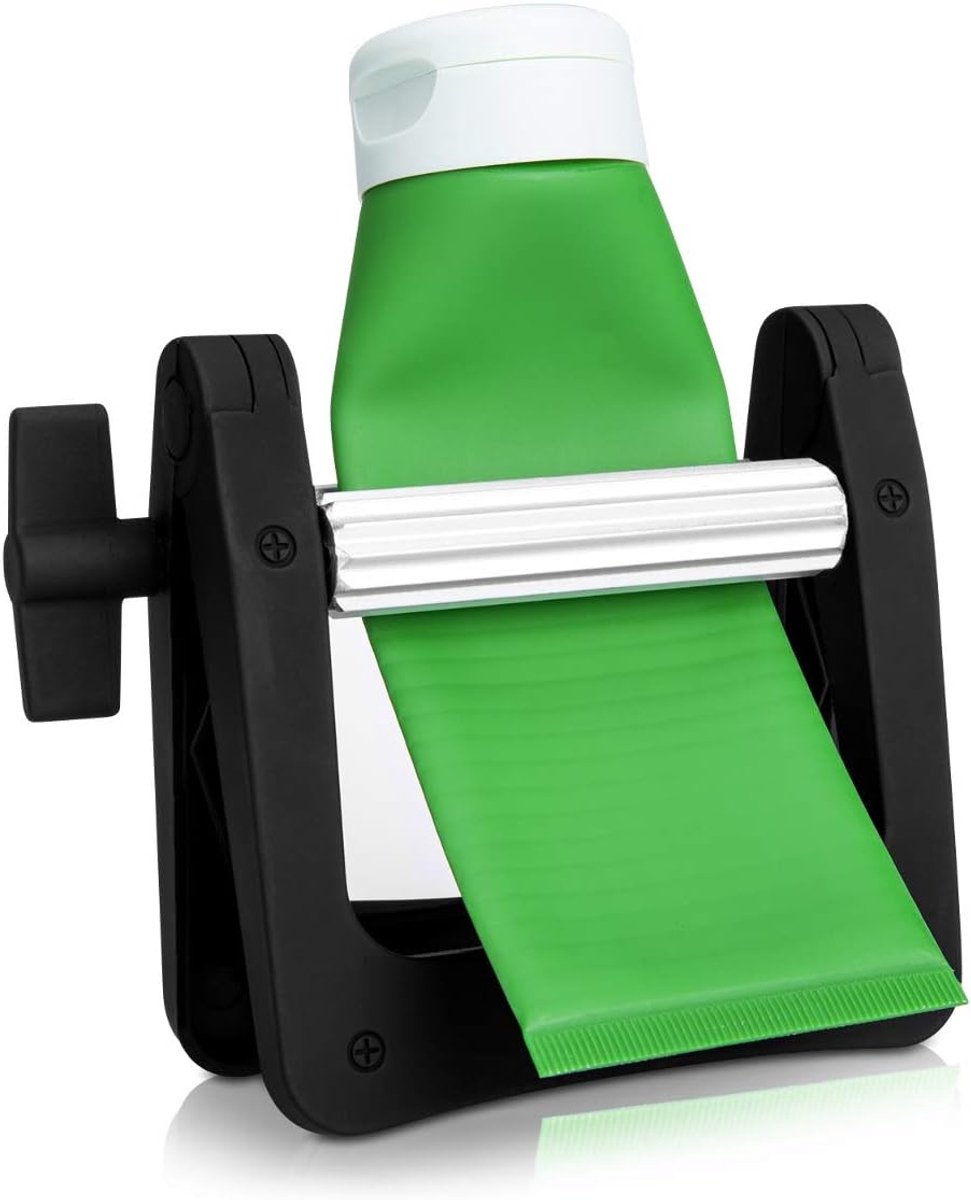 SNQ Knijpers - Multifunctionele Knijpers - Knijpers Voor Tandpasta - Mosterd - Verf - Handcrème En Meer - Zwart