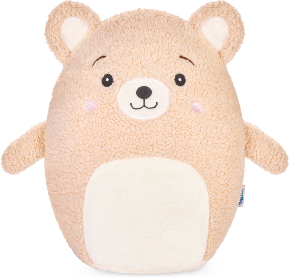 SQUISHBRUBIES Bruno de Beer - Superzachte Pluche Knuffel - Kawaii Knuffel - Squishy - Speelgoed - 35 cm - Beige