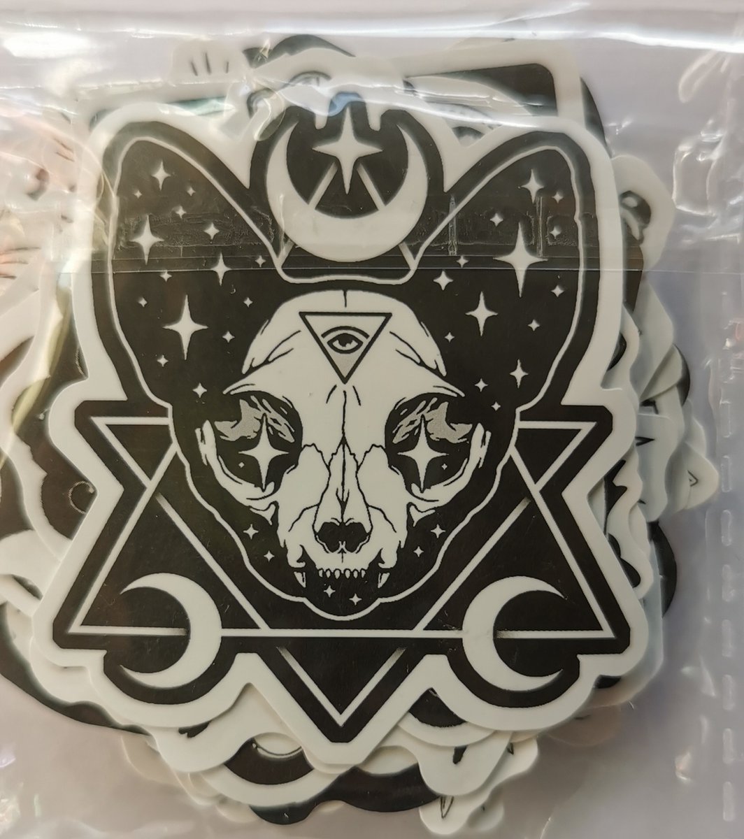 Stickerset Black & White Halloween