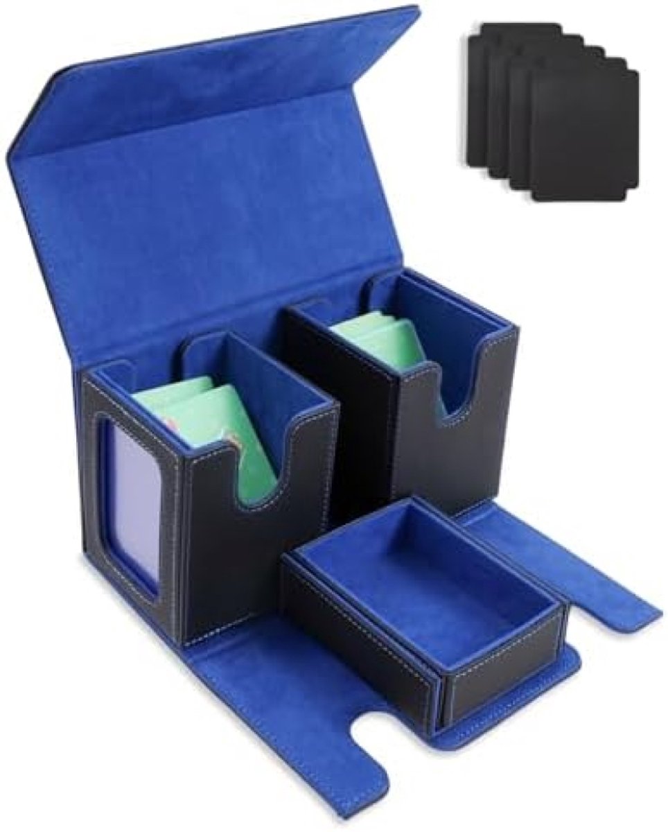 ST TRADİNG Commander Deck Box - Magnetische Kaartenopbergdoos met Transparant Venster