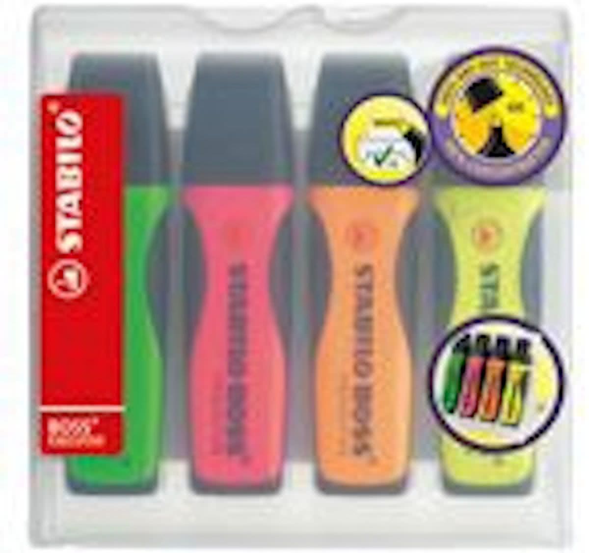 STABILO BOSS Executive - Etui 4 stuks