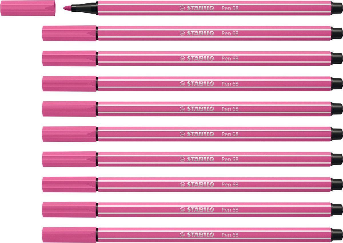 STABILO Pen 68 - Premium Viltstift - Erika - Doos 10 stuks