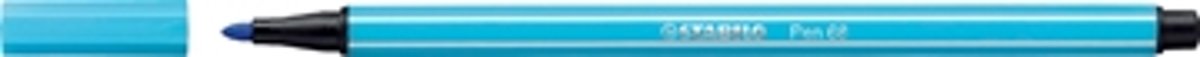 STABILO Pen 68 Viltstift Azuur Blauw - per stuk